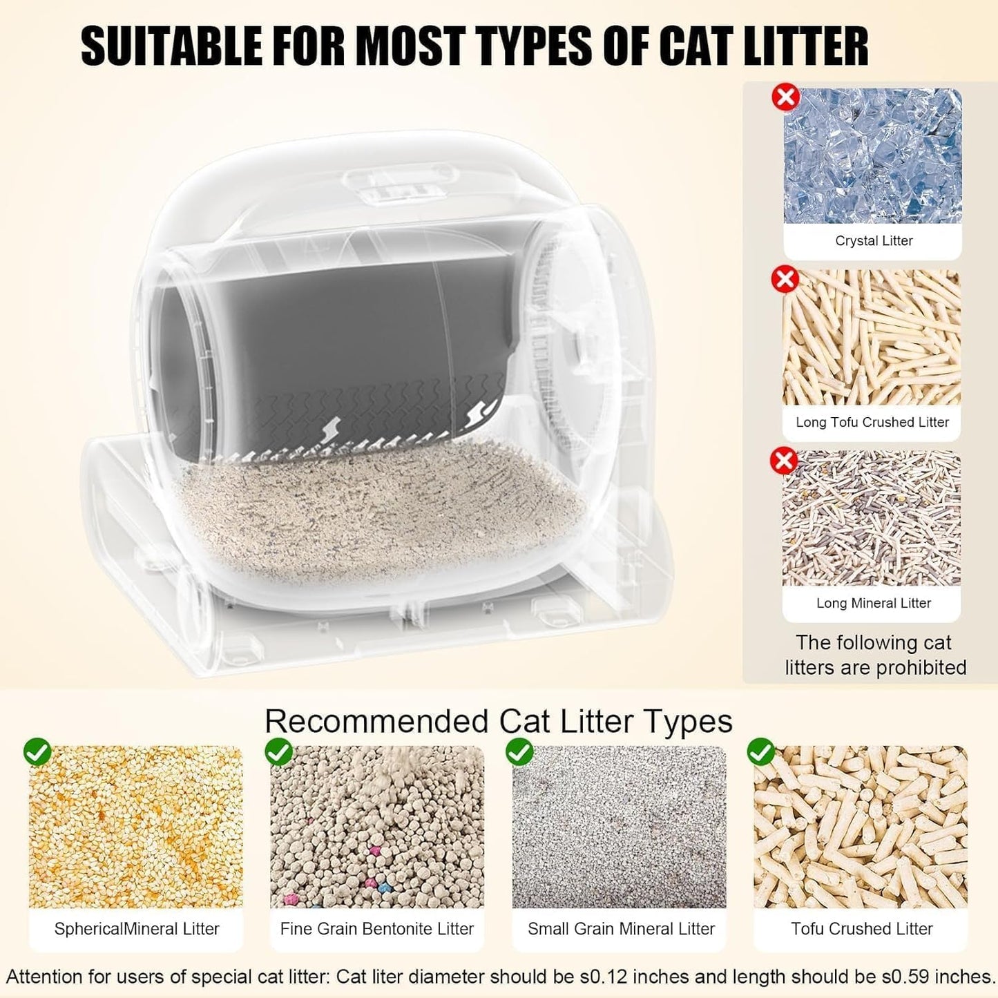 Litiere Chat Autonettoyante, Litière Automatique, XXL, Grande Fermé Caisse Litiere Pour Chat Automatique, anti Odeur, Tranquille Fonctionnement, Idéal Pour Voyage Et Quotidien